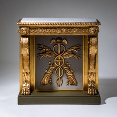 Empire Wall Console by P. G. Bylander, Gothenburg/Sweden, First Half of 19th C.