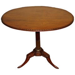 Empire Walnut Metal Mounted Occasional Table