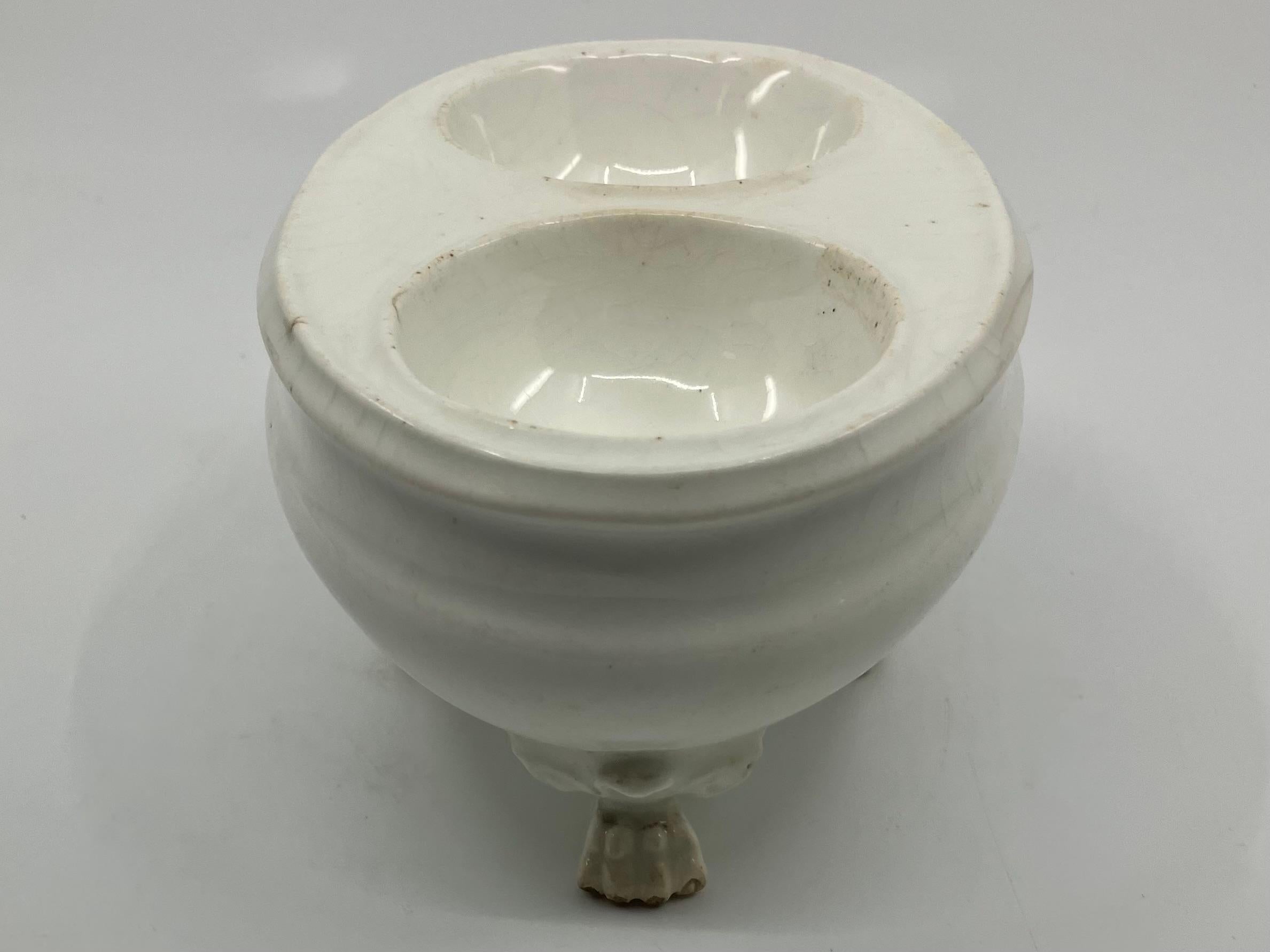Sal y Pimienta de Porcelana Blanca Imperio Glaseado en venta