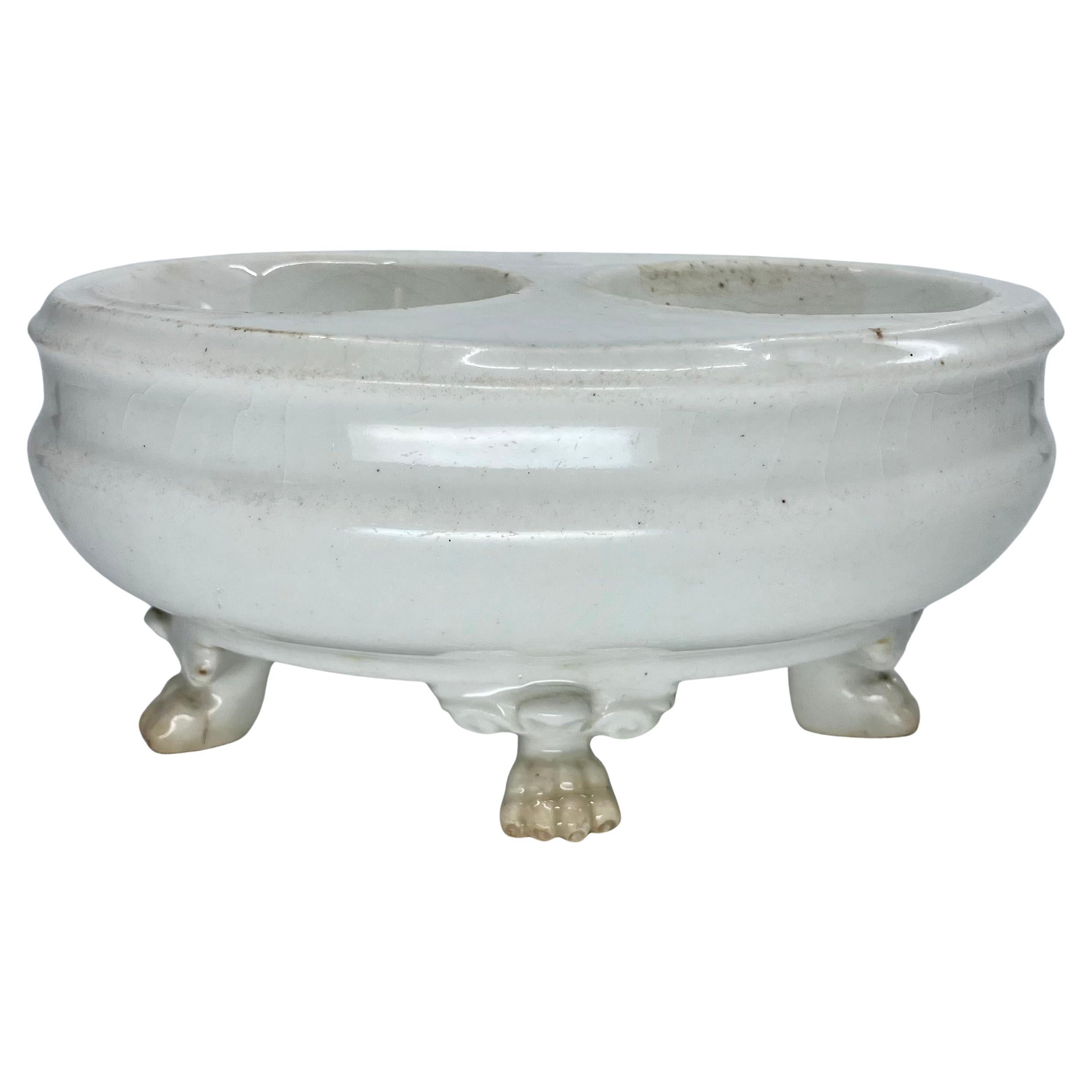 Sel et poivre Empire en porcelaine blanche