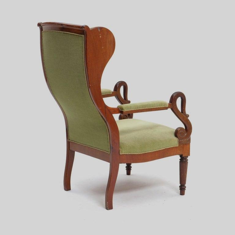 Danish Empire Wingback Chair