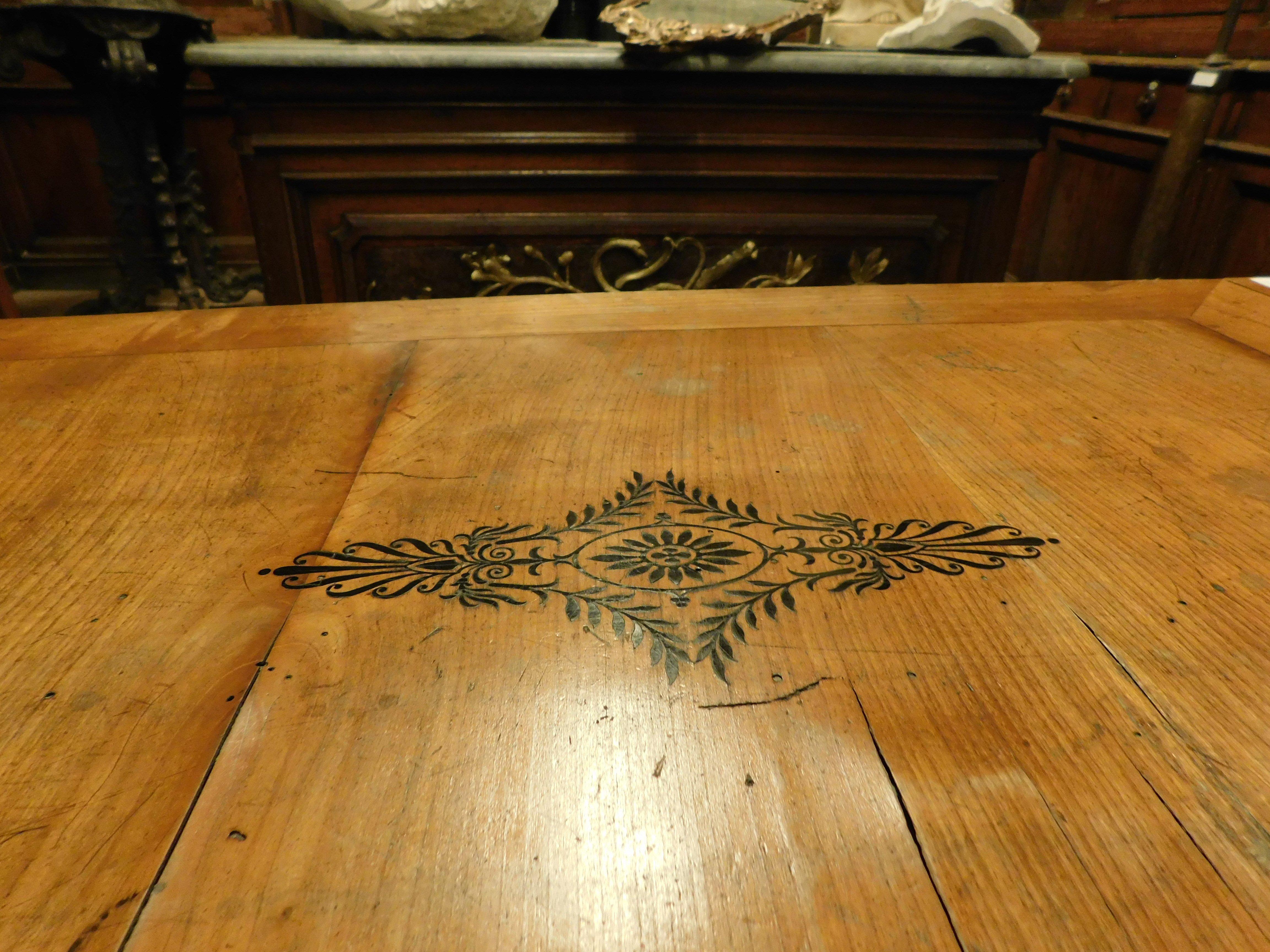 Scrivania impero in legno di ciliegio, con alette laterali sollevabili, Inghilterra in vendita 8