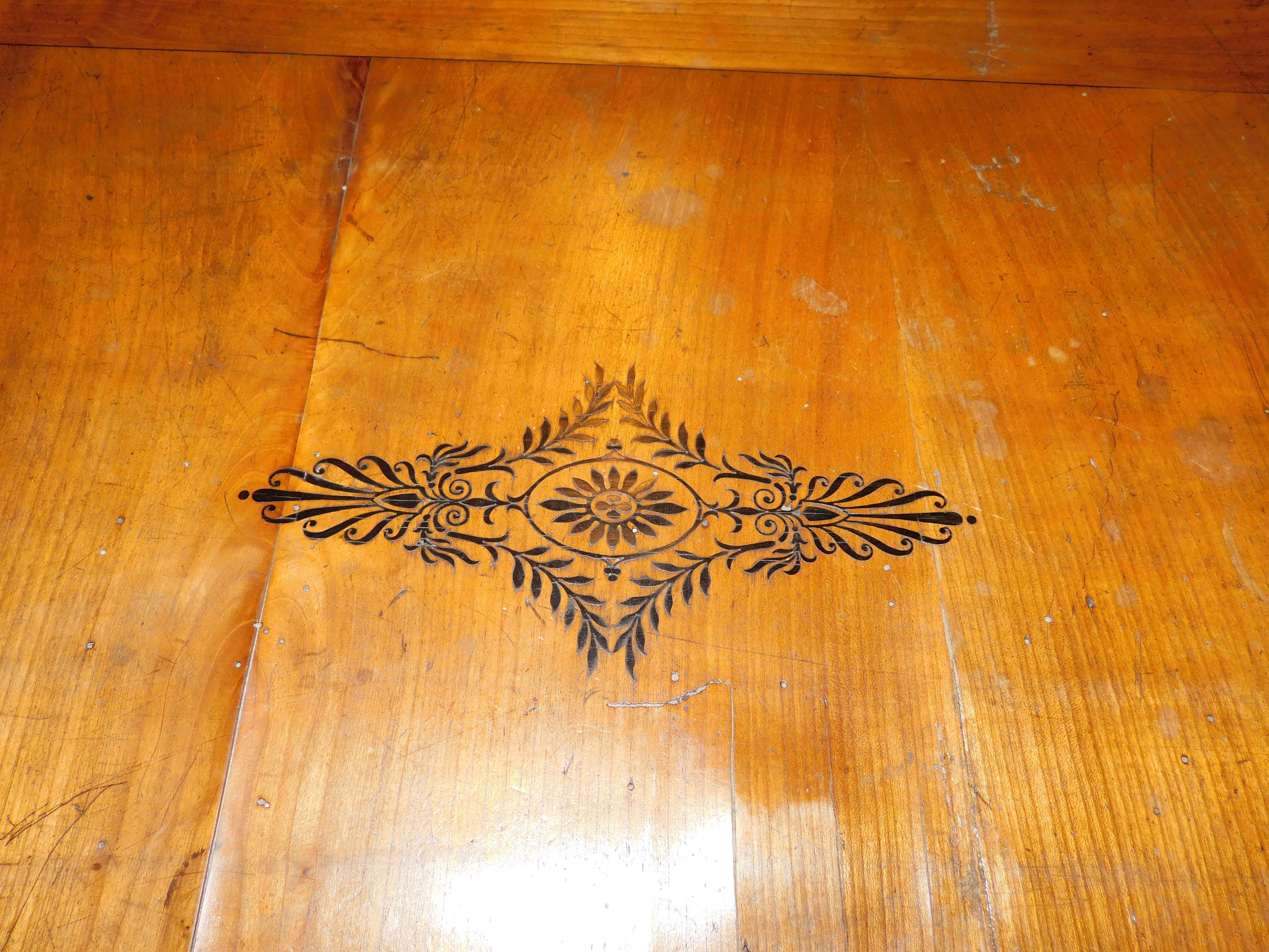 Castagno Scrivania impero in legno di ciliegio, con alette laterali sollevabili, Inghilterra in vendita