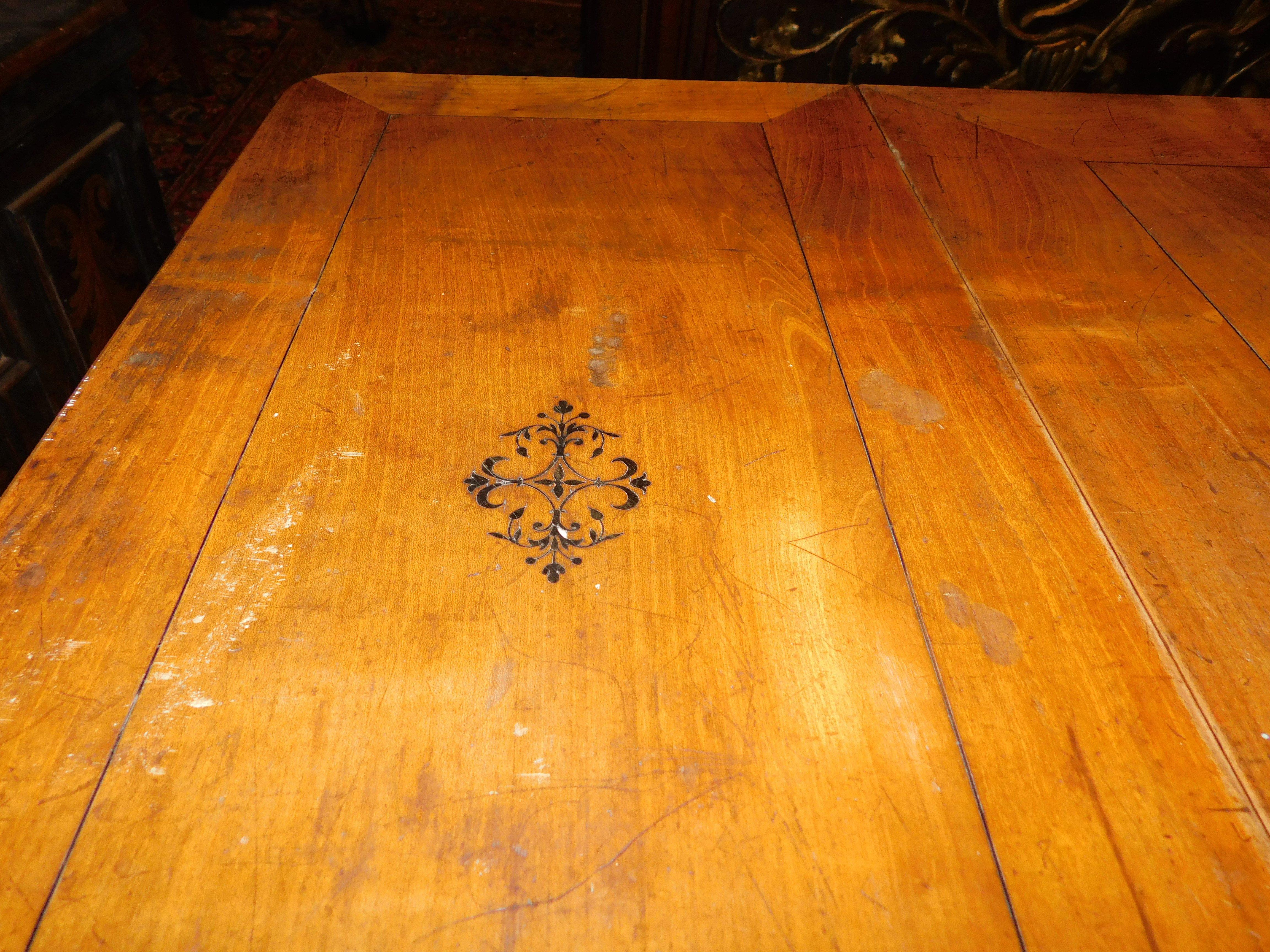Scrivania impero in legno di ciliegio, con alette laterali sollevabili, Inghilterra in vendita 1