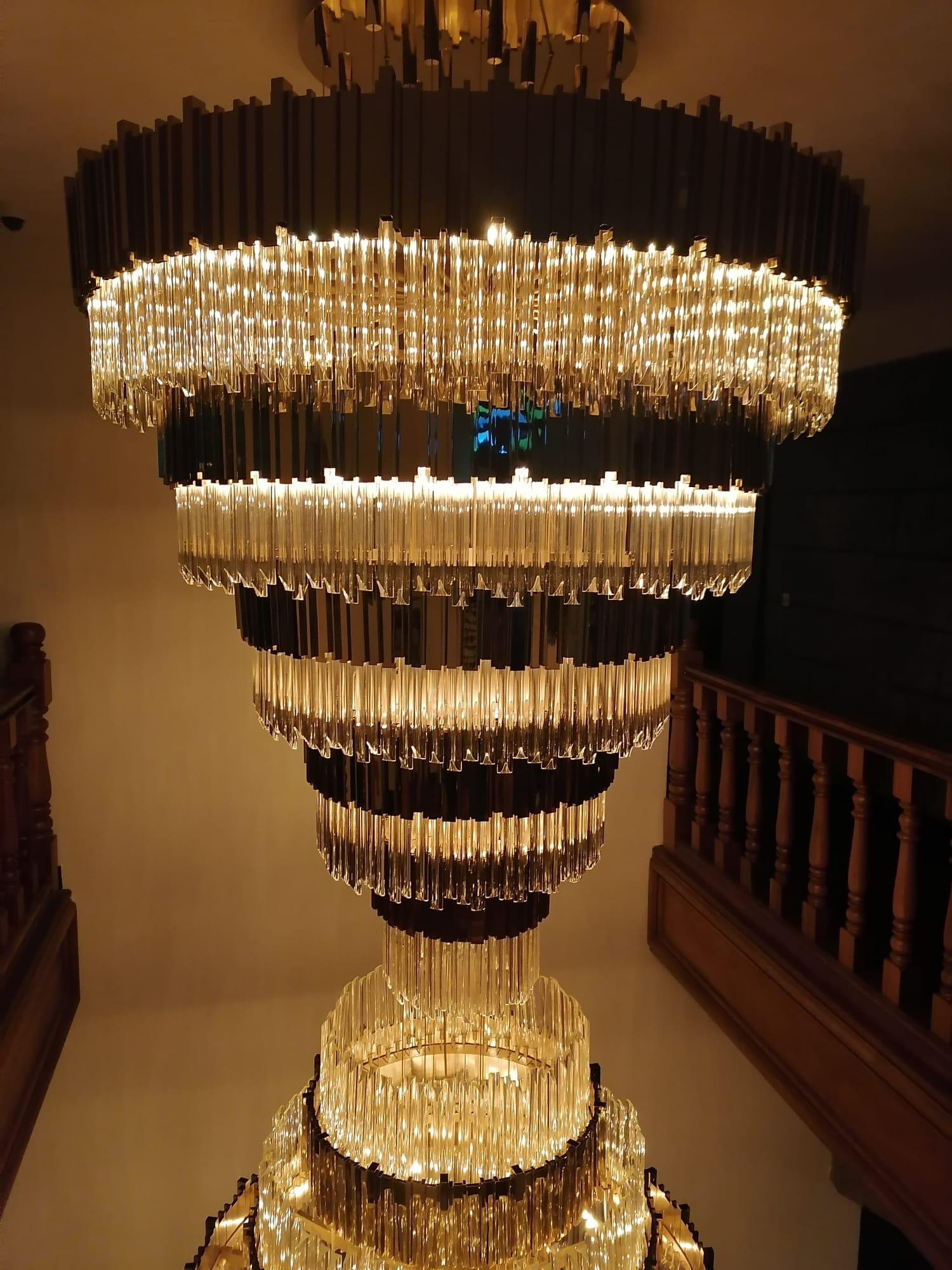 gold brass chandelier