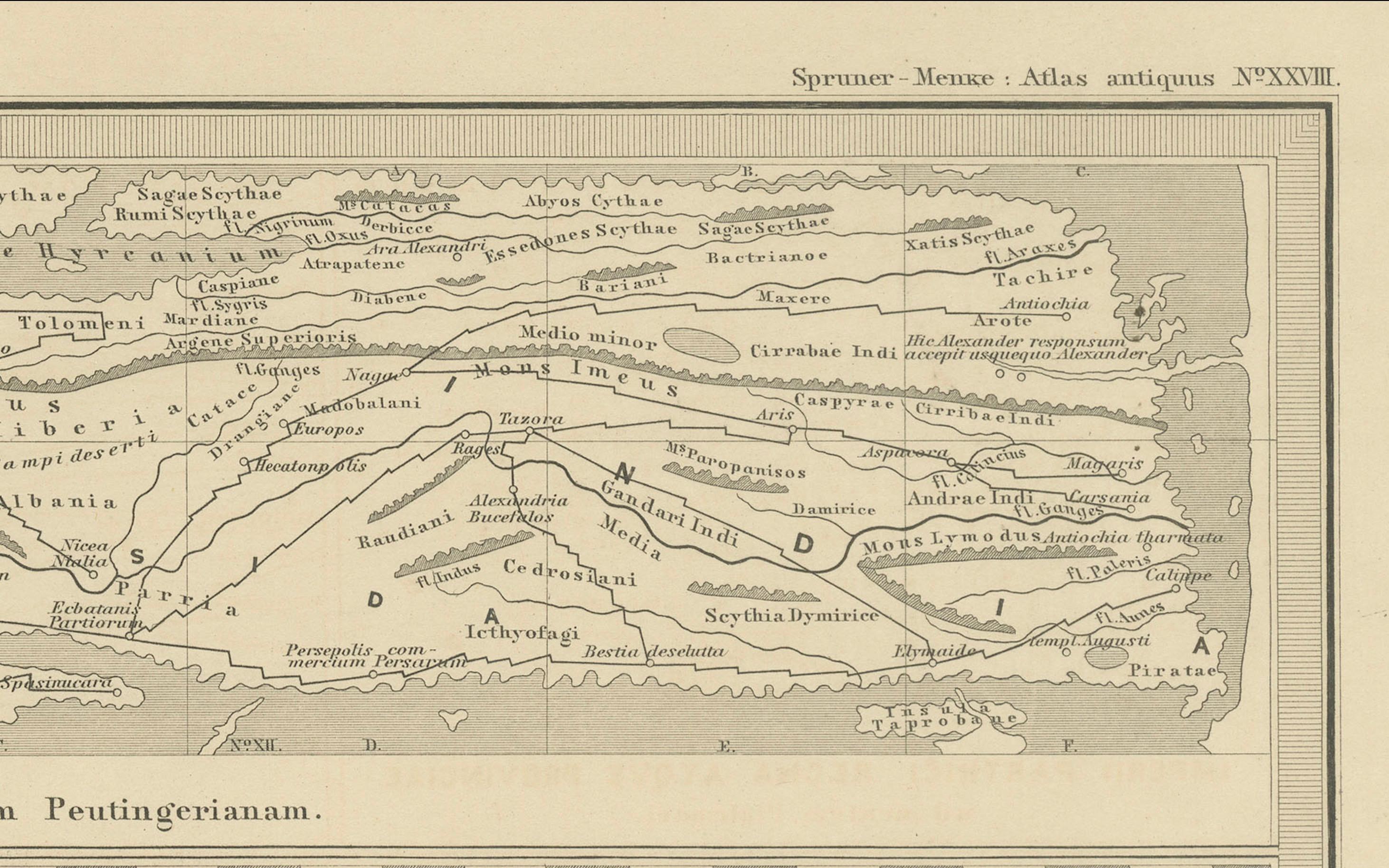 This original antique map is titled 