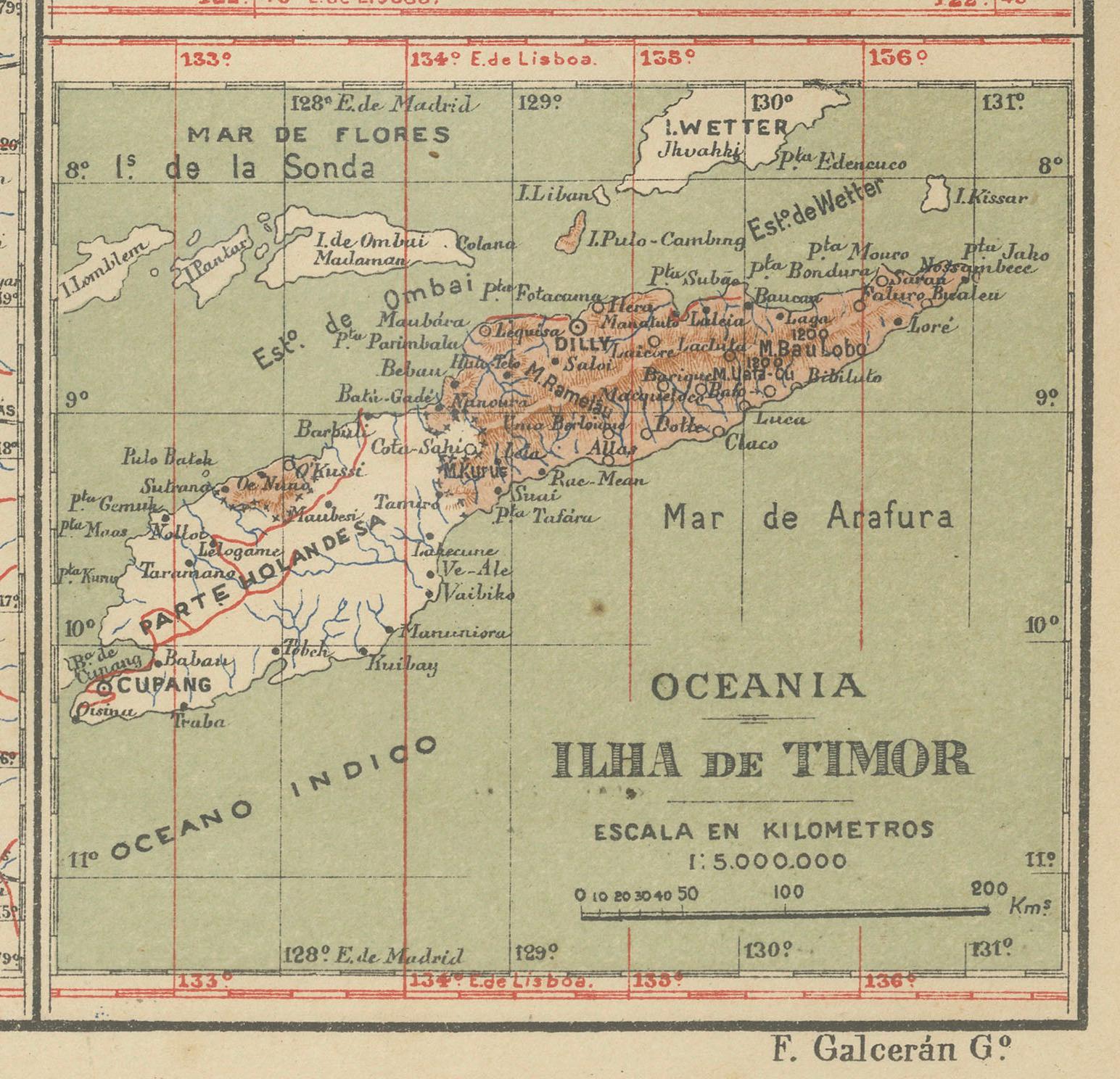 Empire's Tapestry: Mapping Portugal's Global Legacy im Jahr 1903 (Frühes 20. Jahrhundert) im Angebot