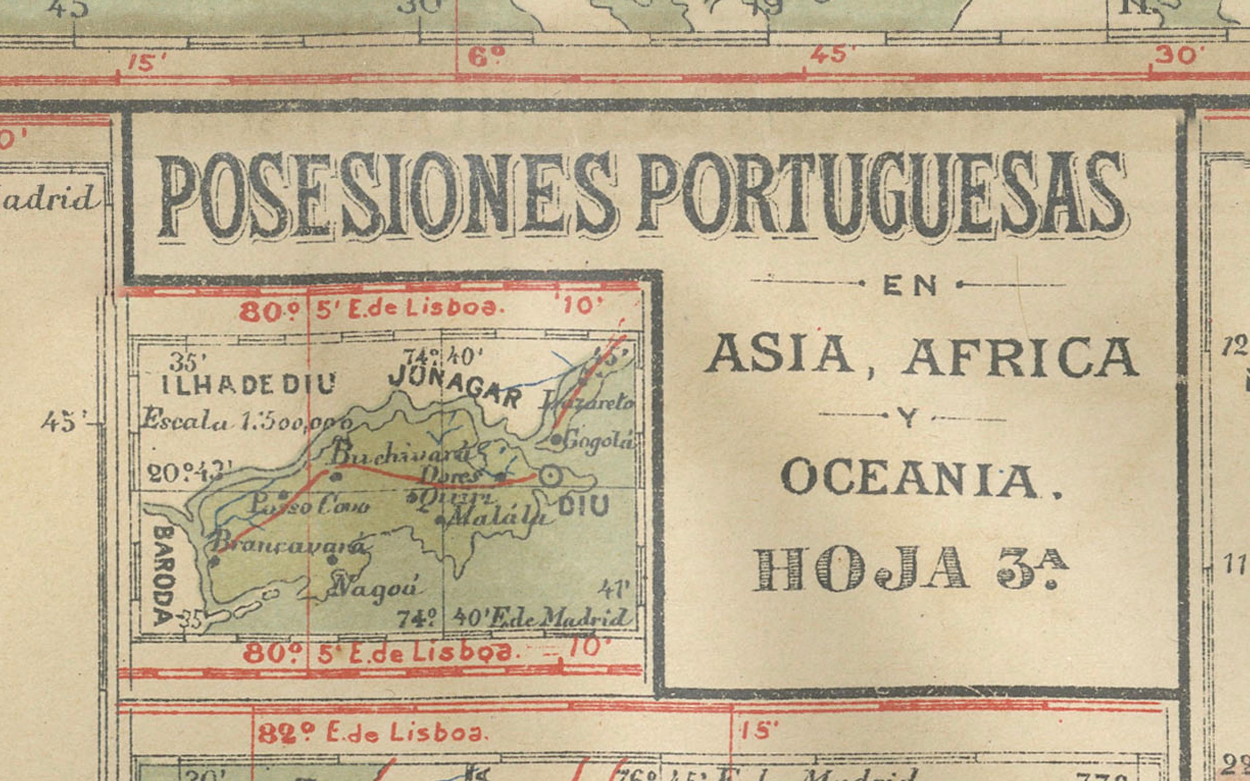 Empire's Tapestry: Mapping Portugal's Global Legacy im Jahr 1903 im Angebot 2
