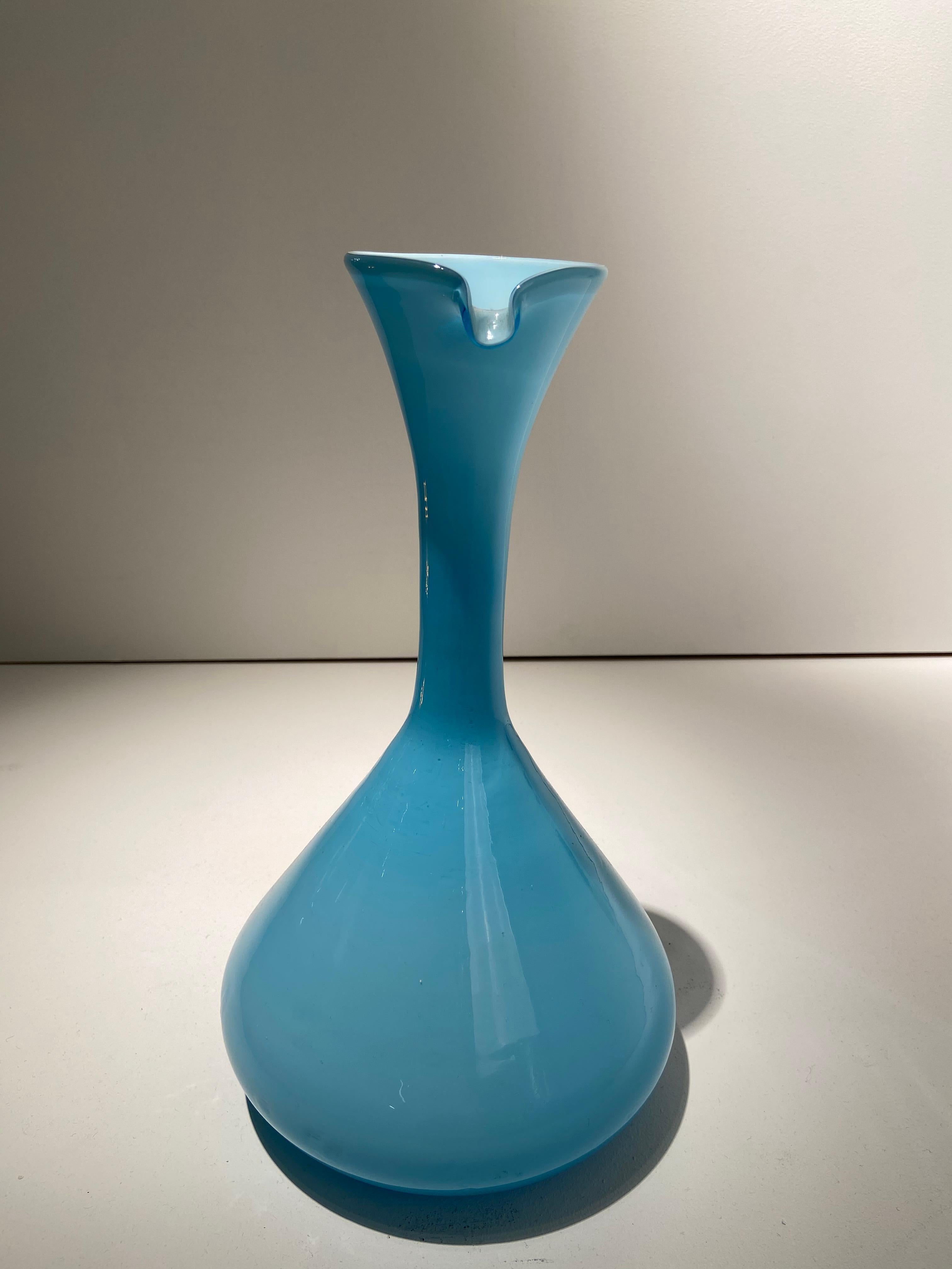 Empoli Art Glass Pitcher For Sale 3