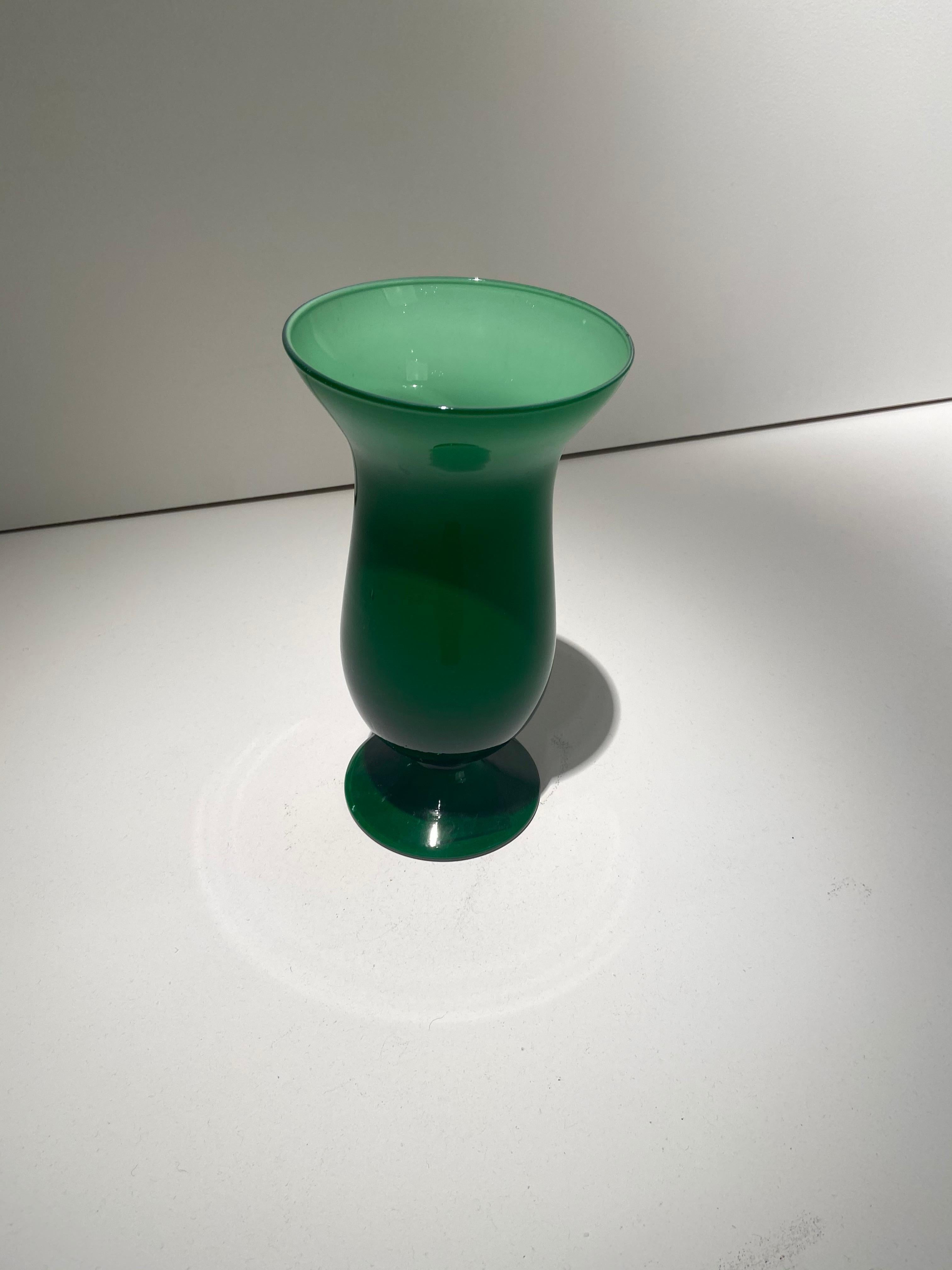 Mid-Century Modern Empoli Art Glass Small Vase For Sale