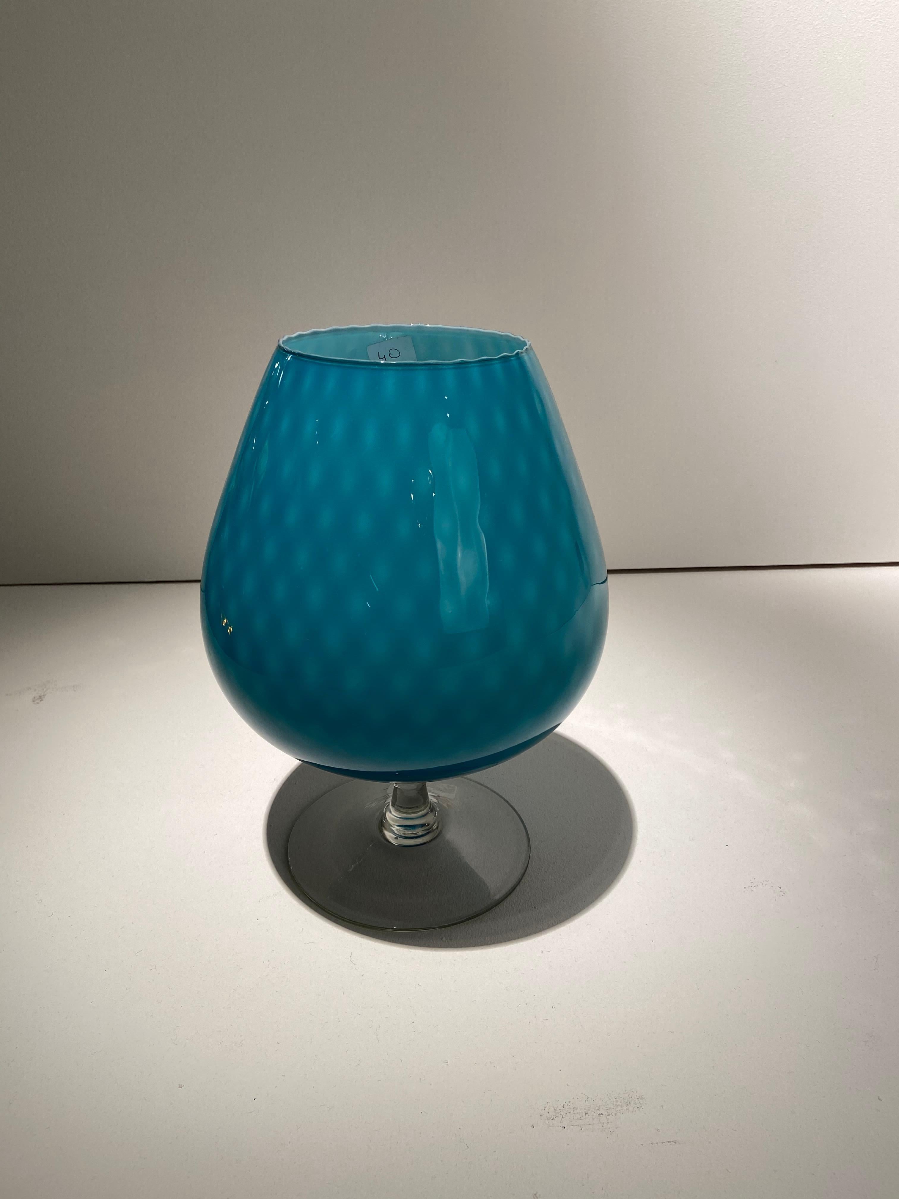 Italian Empoli Art Glass Vase For Sale