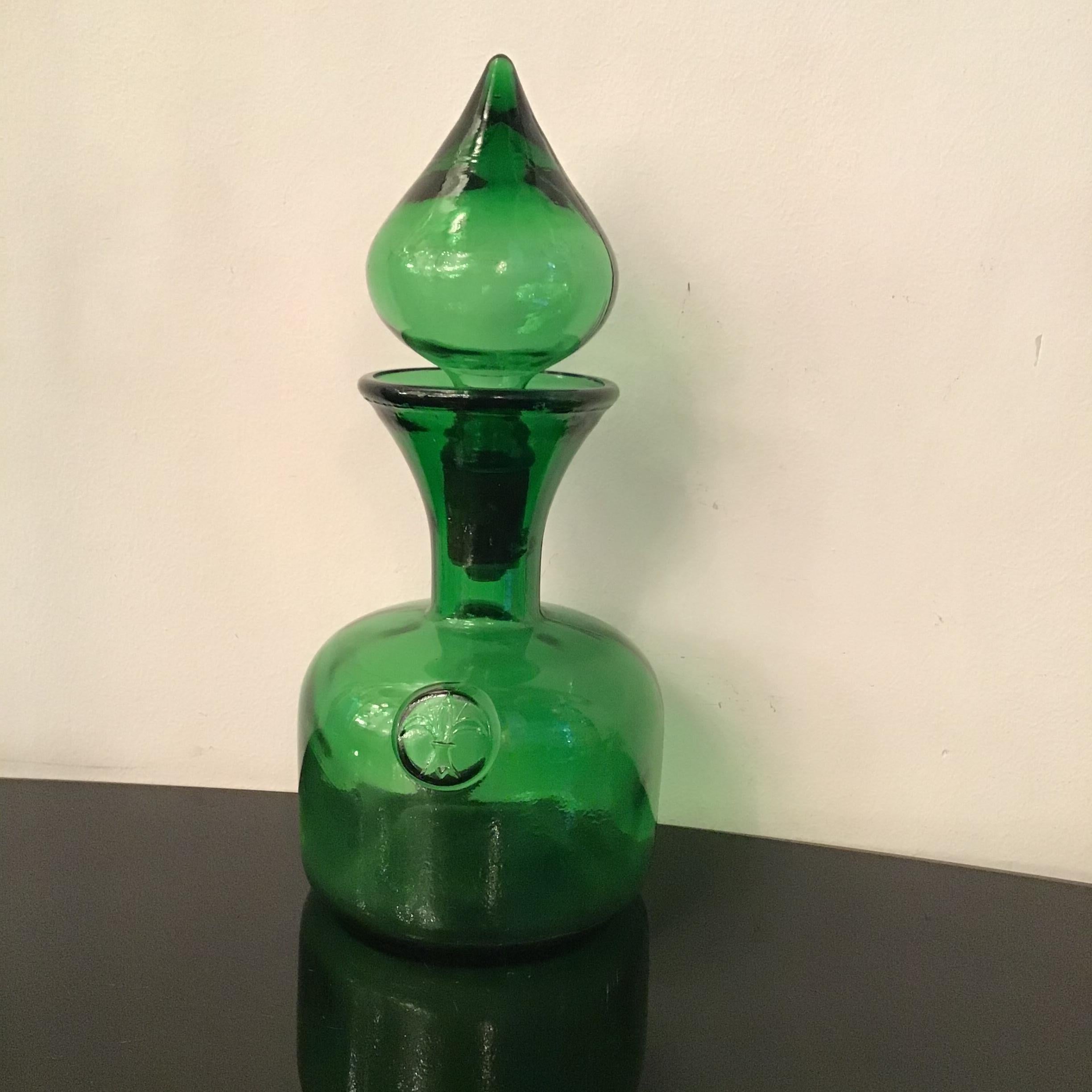 Empoli Bottle Glass, 1950, Italy  For Sale 8