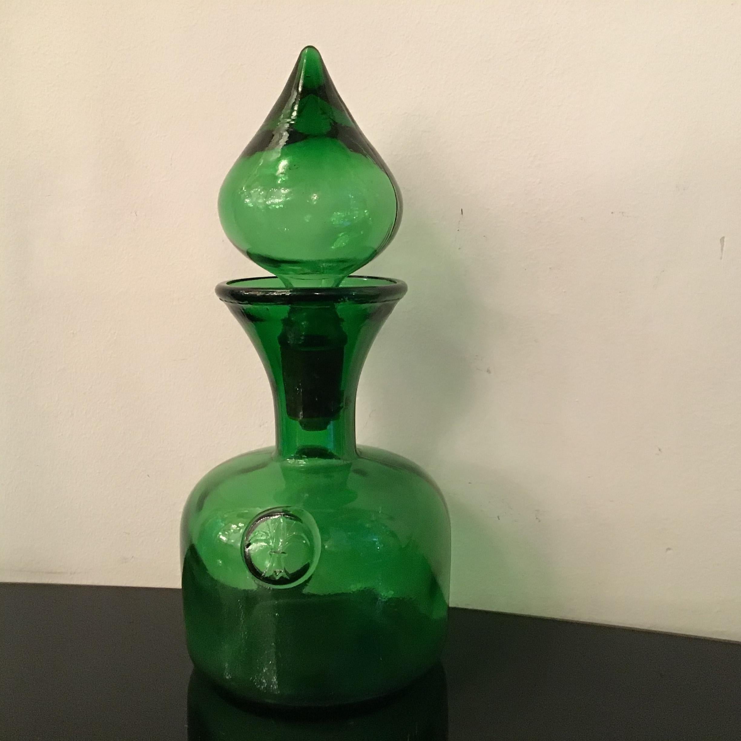 Empoli Bottle Glass, 1950, Italy  For Sale 9