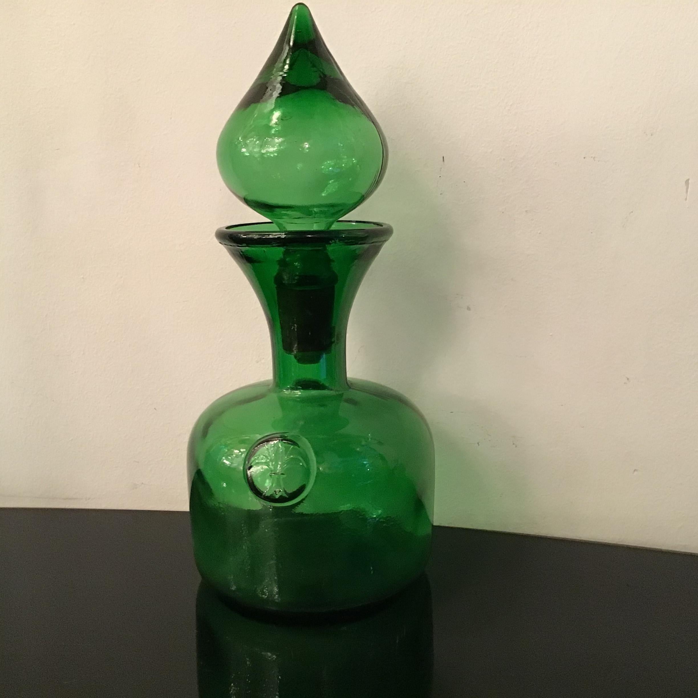 Empoli-Flaschenglas, 1950, Italien  im Angebot 10