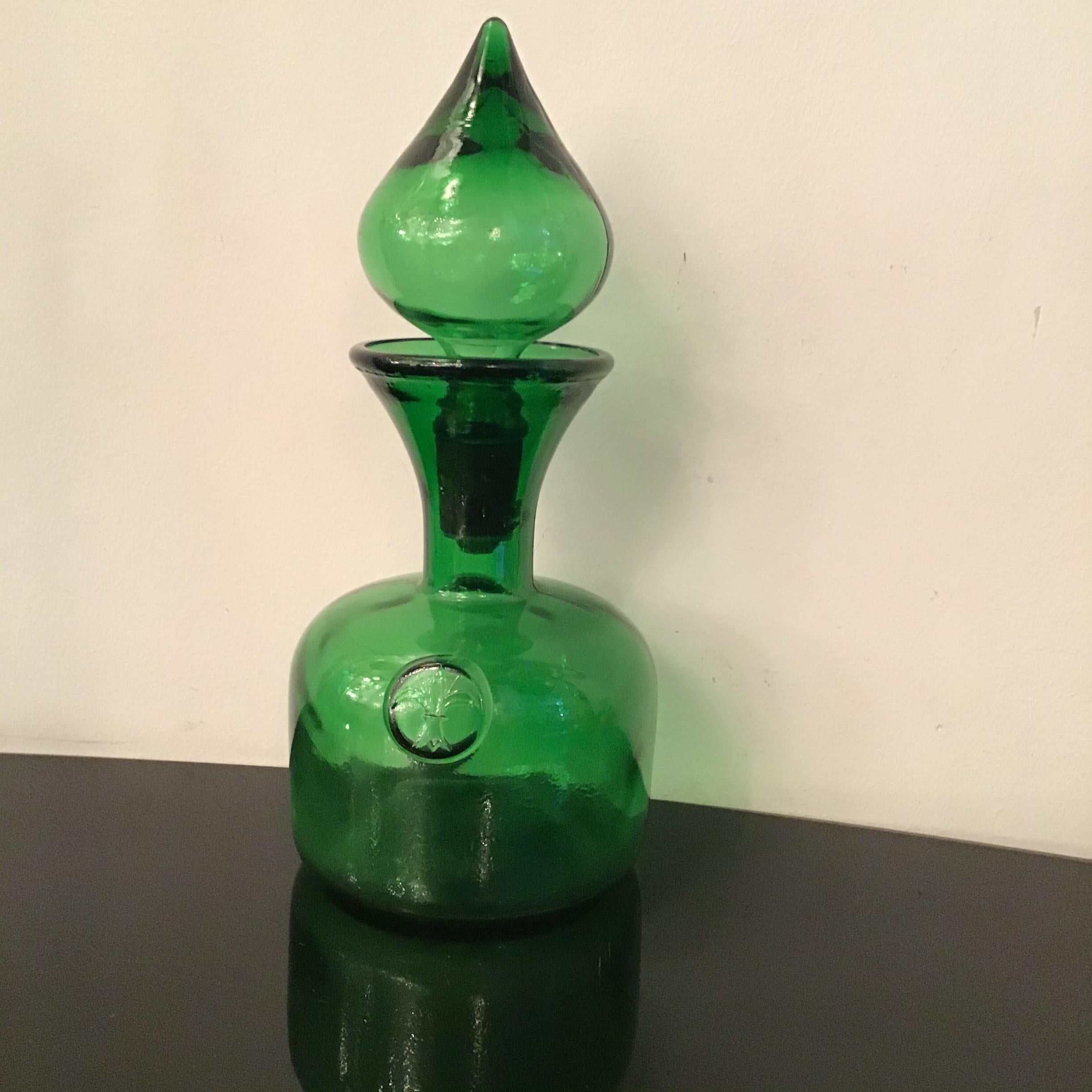 Empoli Bottle Glass, 1950, Italy  For Sale 12