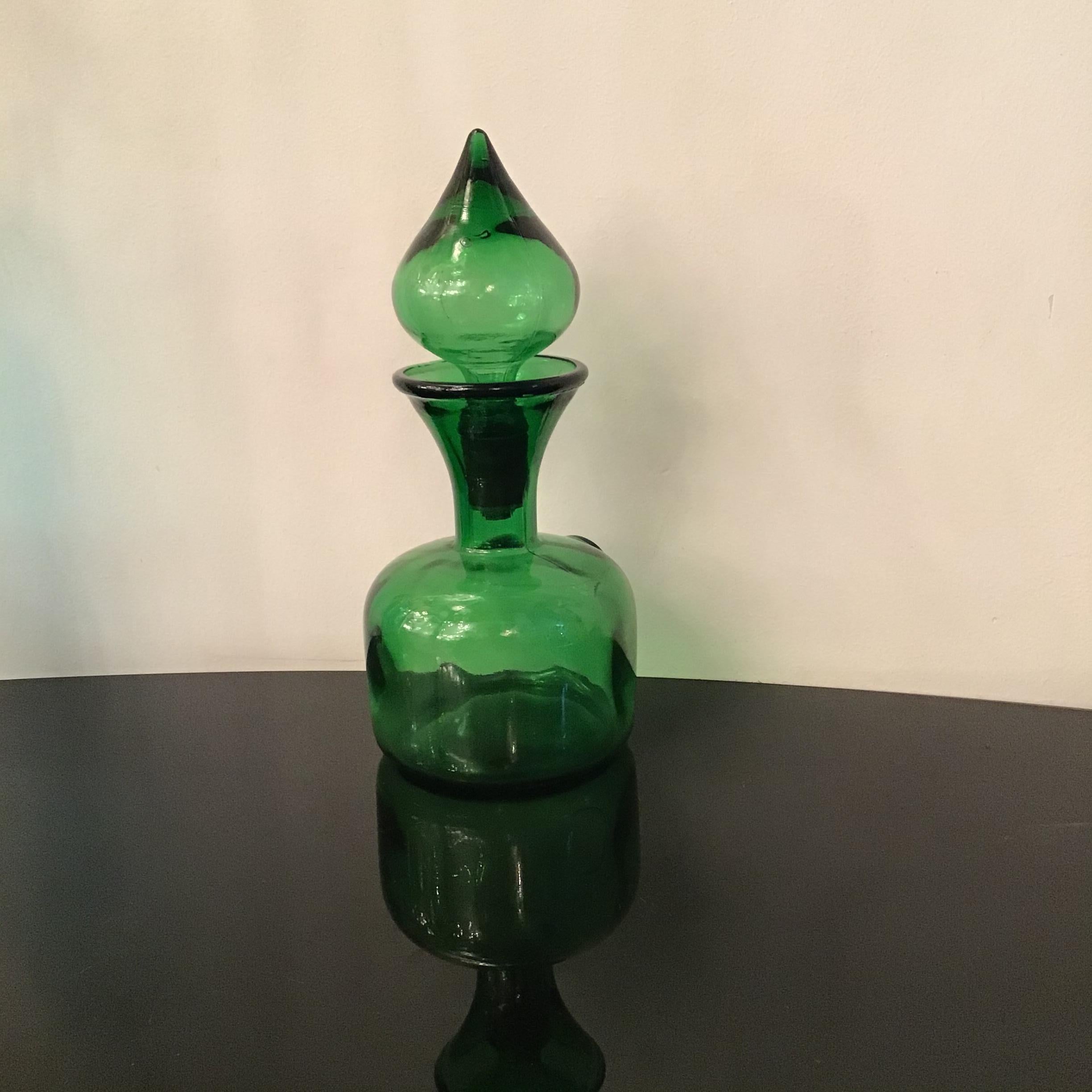 Empoli Bottle Glass, 1950, Italy  For Sale 1