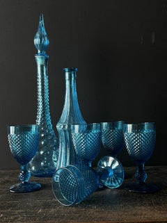 Empoli carafes with 5 glasses