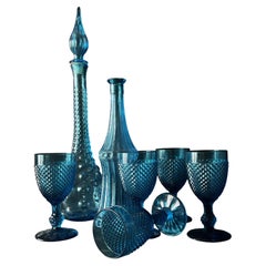 Empoli carafes with 5 glasses