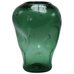 Empoli Emerald Green Murano Vase, circa 1950