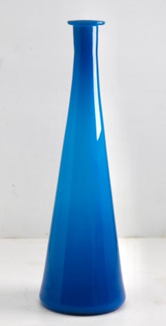 Empoli 'Florence, Italy' Large Vase 'Soliflower' in Opaline, 1960s