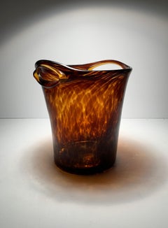Empoli for Christian Dior Tortoiseshell Glass Champagne or Wine Cooler