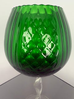 Grand vase en verre Greene & Greene -Italie 1960