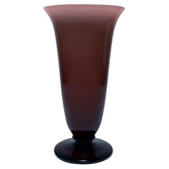 Empoli Italian Glass Grape Purple Vase