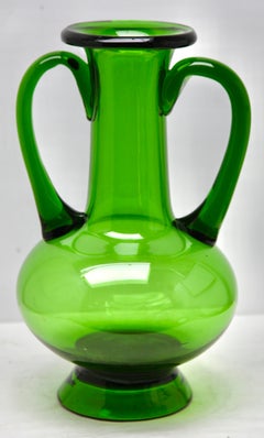 Empoli Large vase with handles Italian craftsmen of Florence