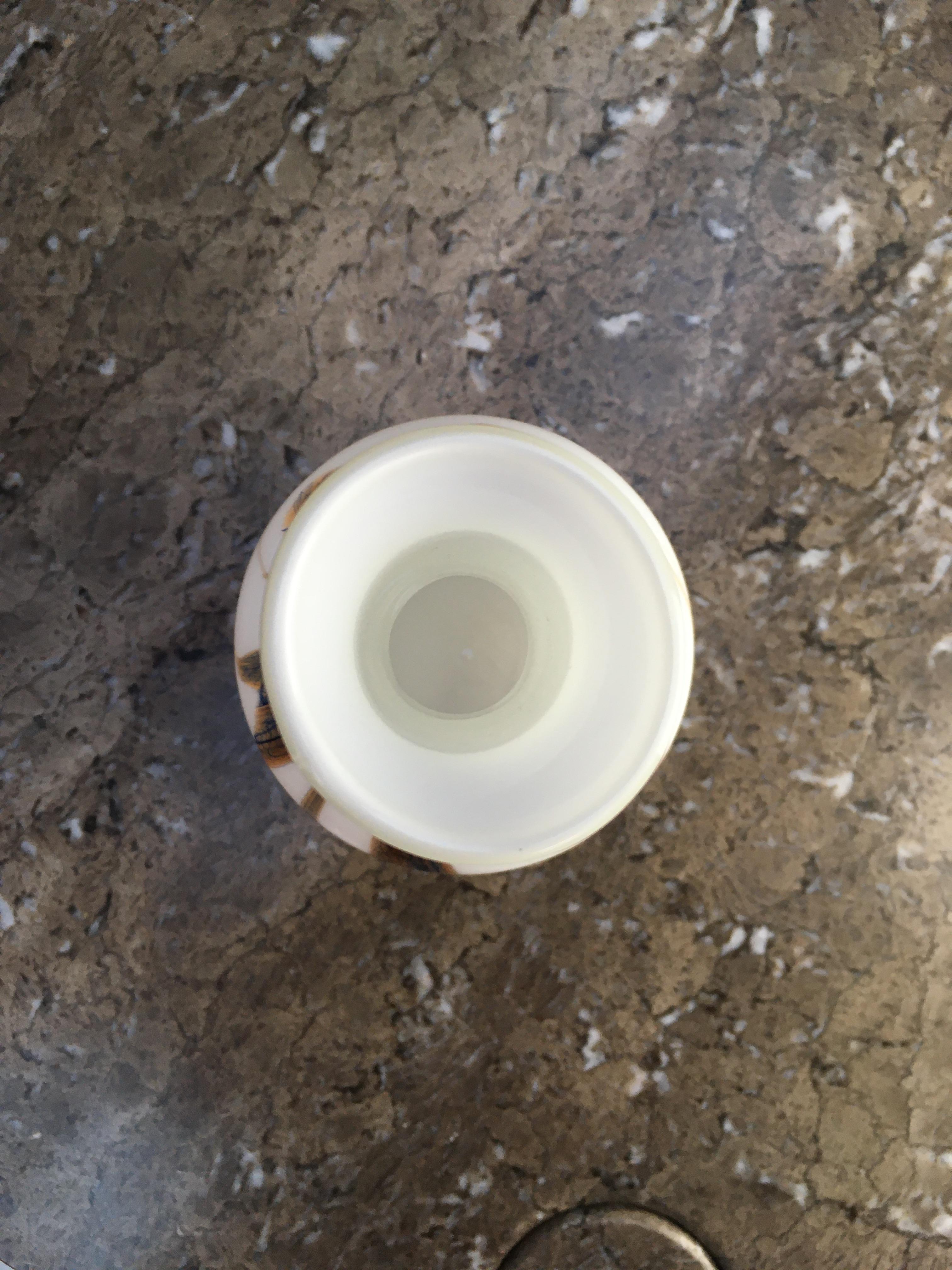 Empoli Cased Glass Bottle or Gulvase, Style of Michael Bang 'Sakura' 1970s For Sale 2