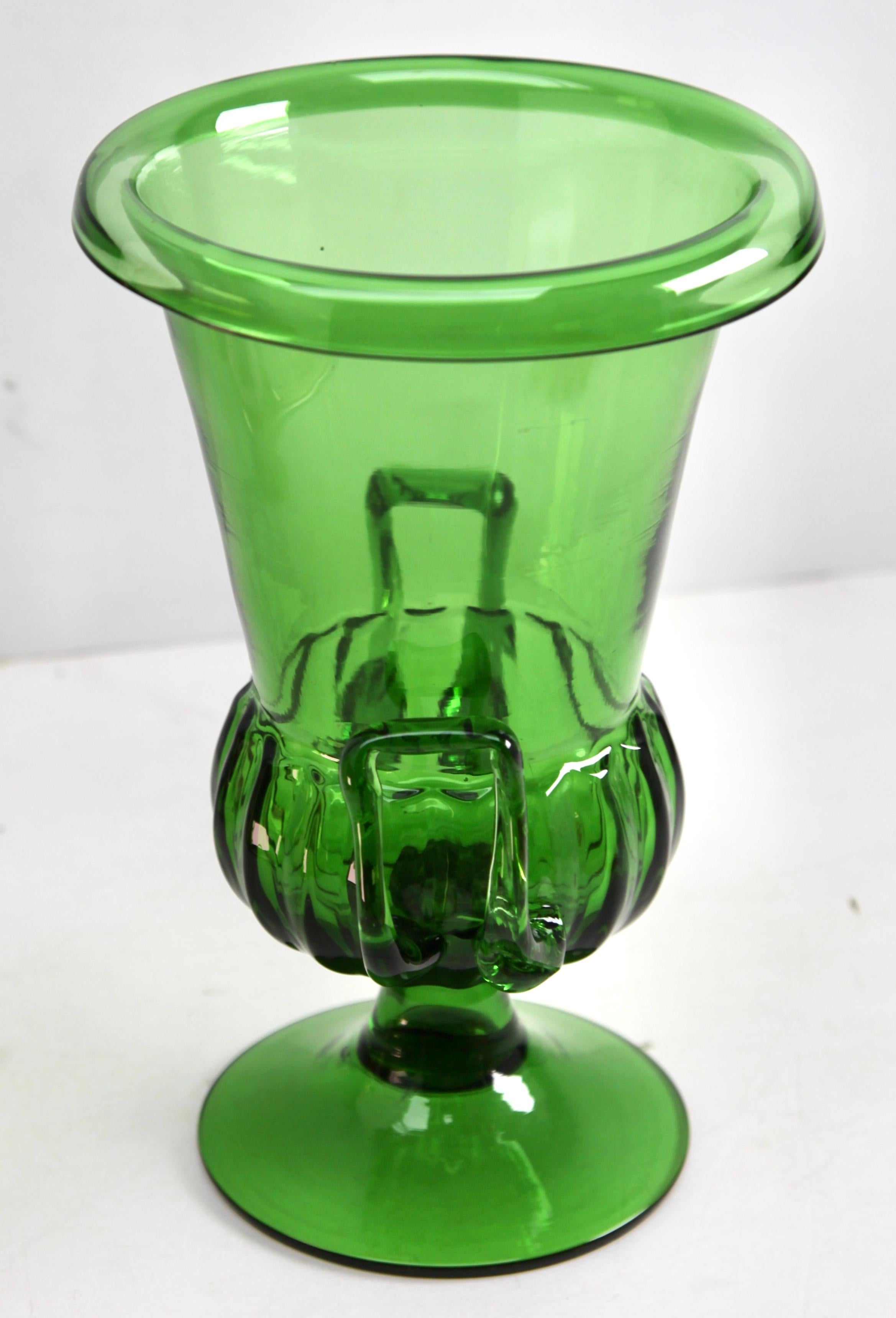 Empoli-Vase mit Henkeln, Italienische Handwerker von Florenz (Handgefertigt) im Angebot