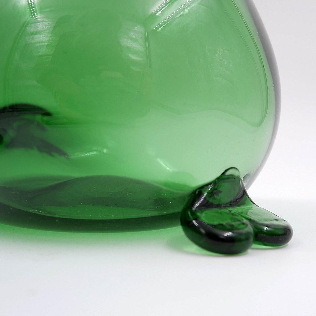 Decanter per anatra Empoli Verde attribuito a Gio Ponti per Toso Bagnoli - anni '60 in vendita 3