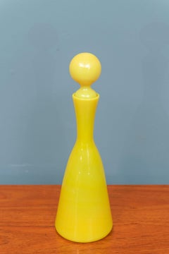 Empoli Yellow Glass Decanter