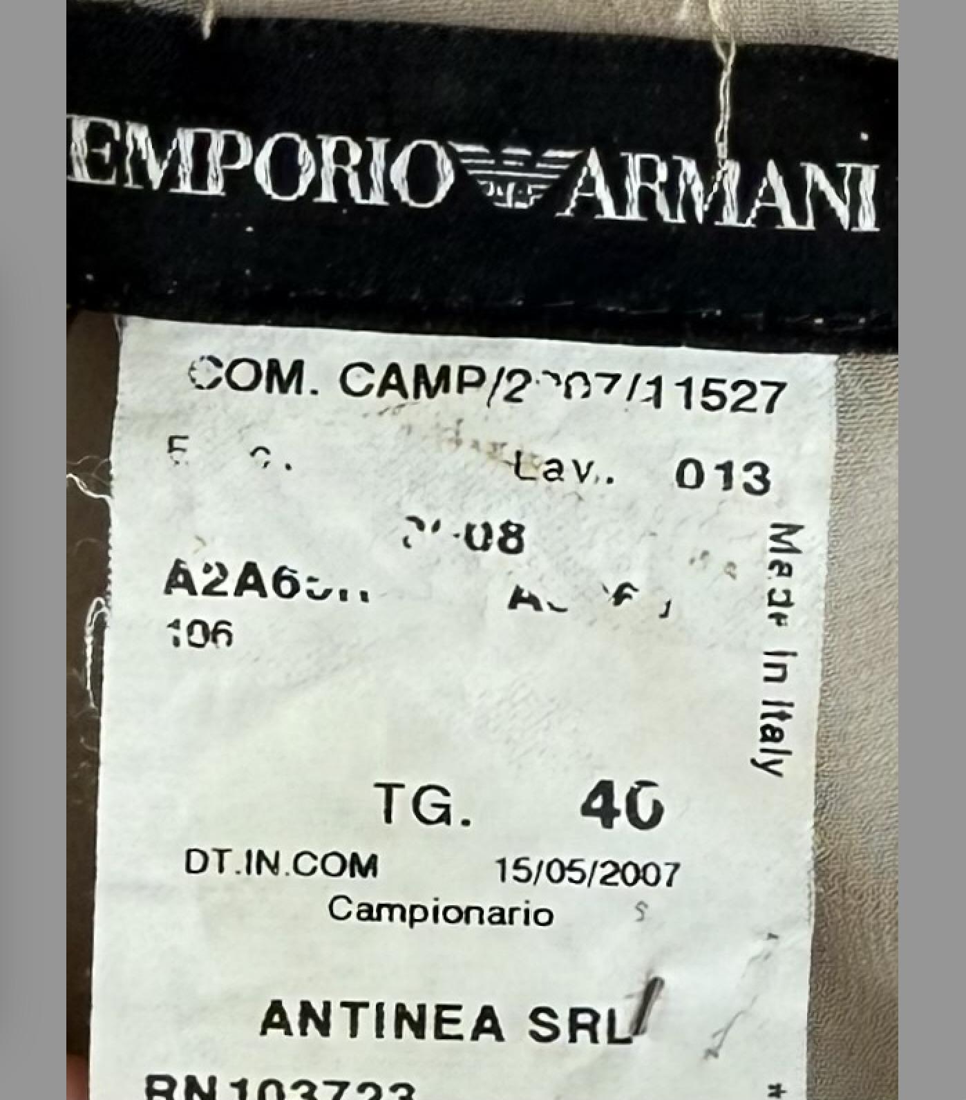 EMPORIO ARMANI 2007 Vintage Iridescent Nude Sequin Dress For Sale 2