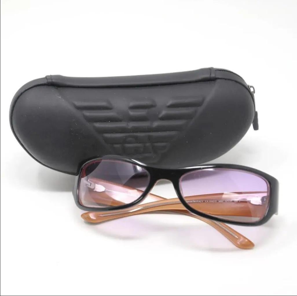 Emporio Armani Acetat Rahmen lila Gradient Tint Sport Sonnenbrillen (Beige)