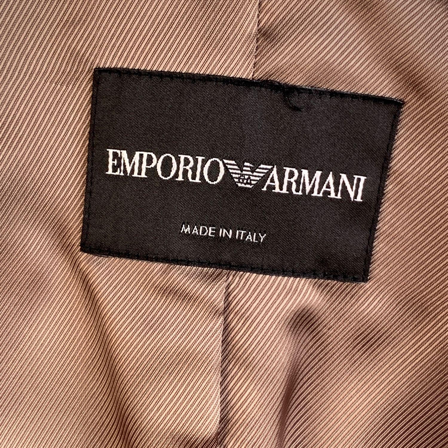 Emporio Armani Beige Pure Cashmere Jacket Size 42 IT 3