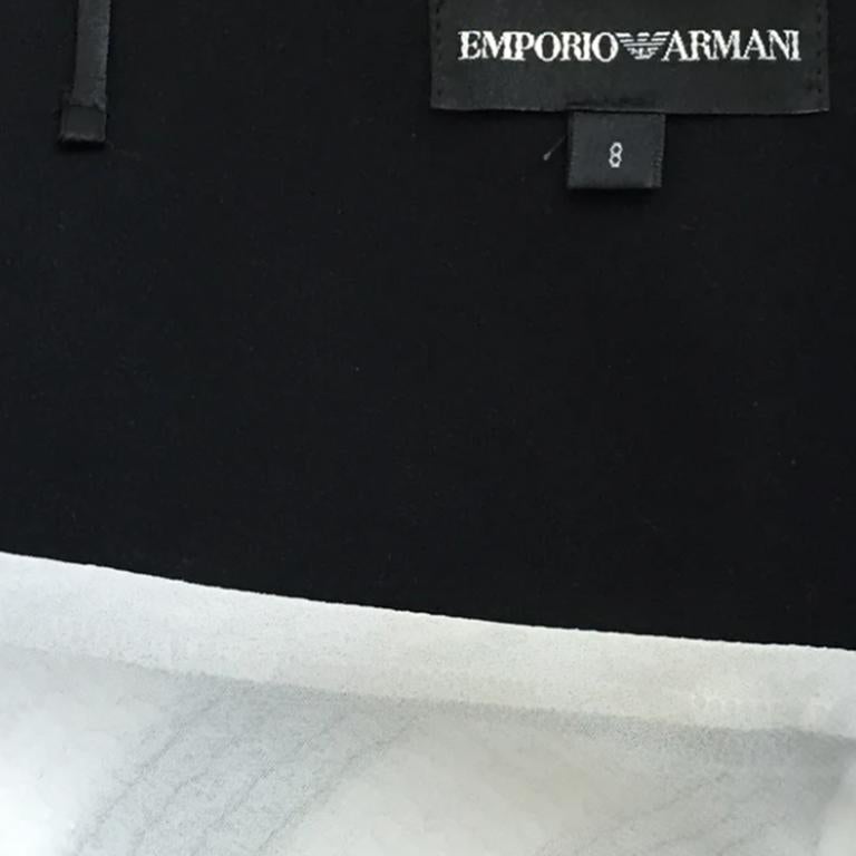 EMPORIO ARMANI black and white sequin dress SS2007 For Sale 6