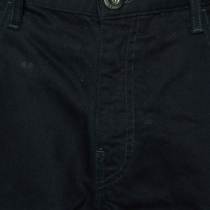 Emporio ARMANI Short en denim de coton noir XL/taille 38
