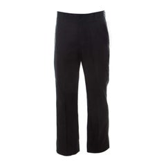 Emporio Armani Black Cotton Regular Fit Trousers XL