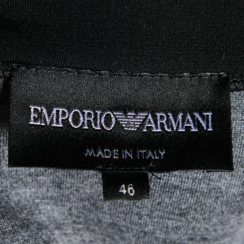 De las mujeres Emporio ARMANI Sudadera A Adornada Jersey Negro L en venta