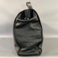 EMPORIO ARMANI Aktentasche aus schwarzem Leder
