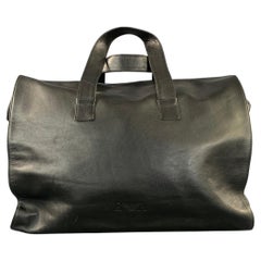 EMPORIO ARMANI Aktentasche aus schwarzem Leder