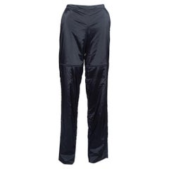Emporio Armani Black Padded Wide Leg Pants M