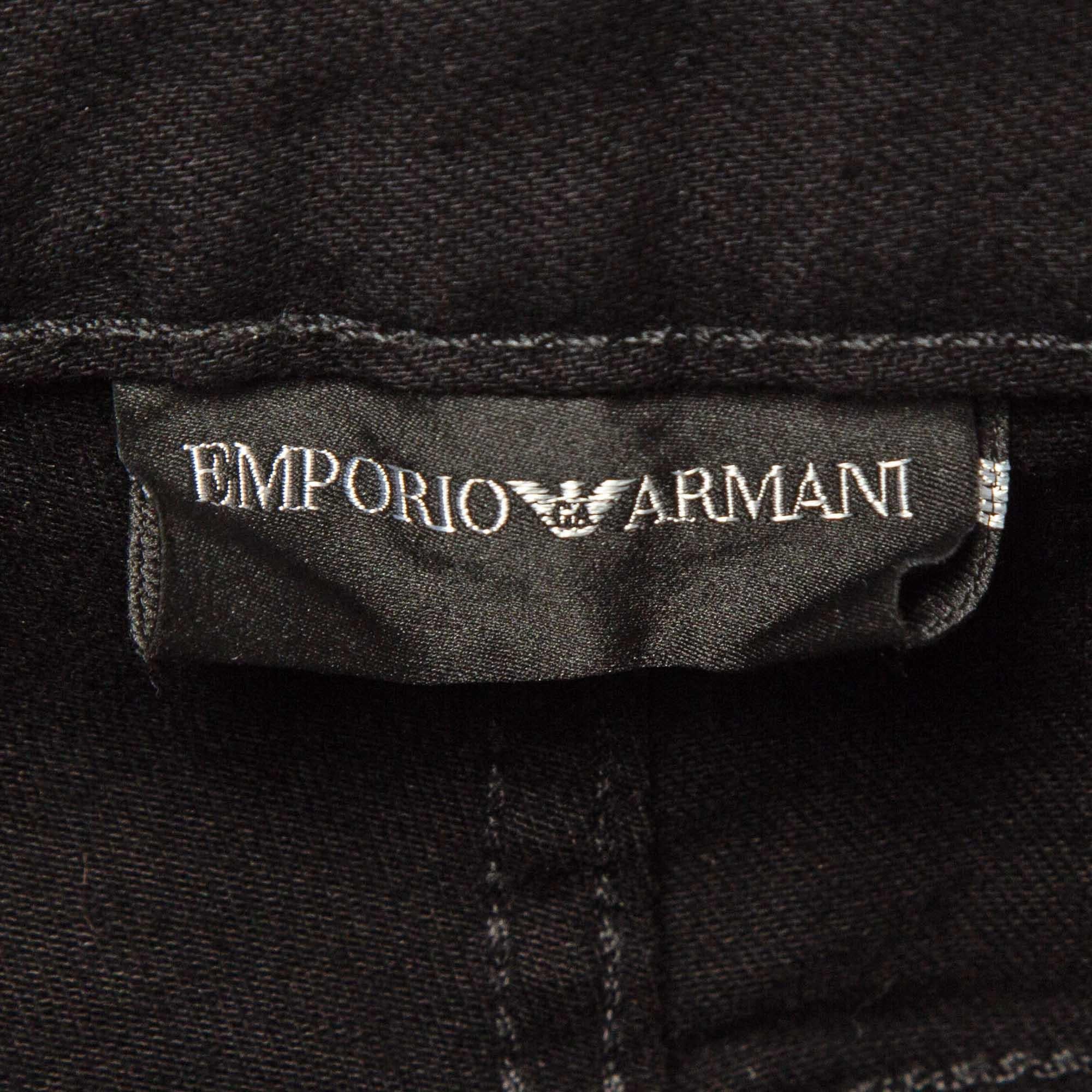 Men's Emporio Armani Black Paint Splash Denim Extra Slim Fit J10 Jeans M Waist 31