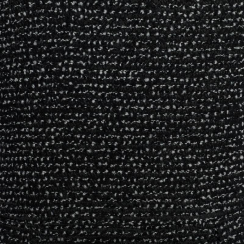 Emporio ARMANI Noir Robe longue en laine et crêpe à motifs S Bon état - En vente à Dubai, Al Qouz 2