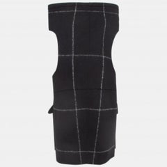 Emporio Armani Black Patterned Wool & Mohair Vest L