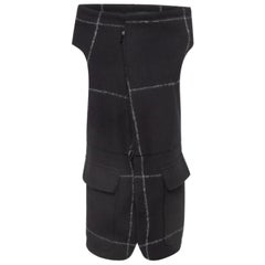 Emporio ARMANI Gilet en laine et mohair à motifs noir L