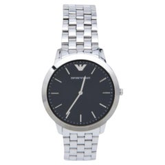 Reloj de pulsera para hombre Emporio Armani Retro de acero inoxidable negro AR1744 41 mm