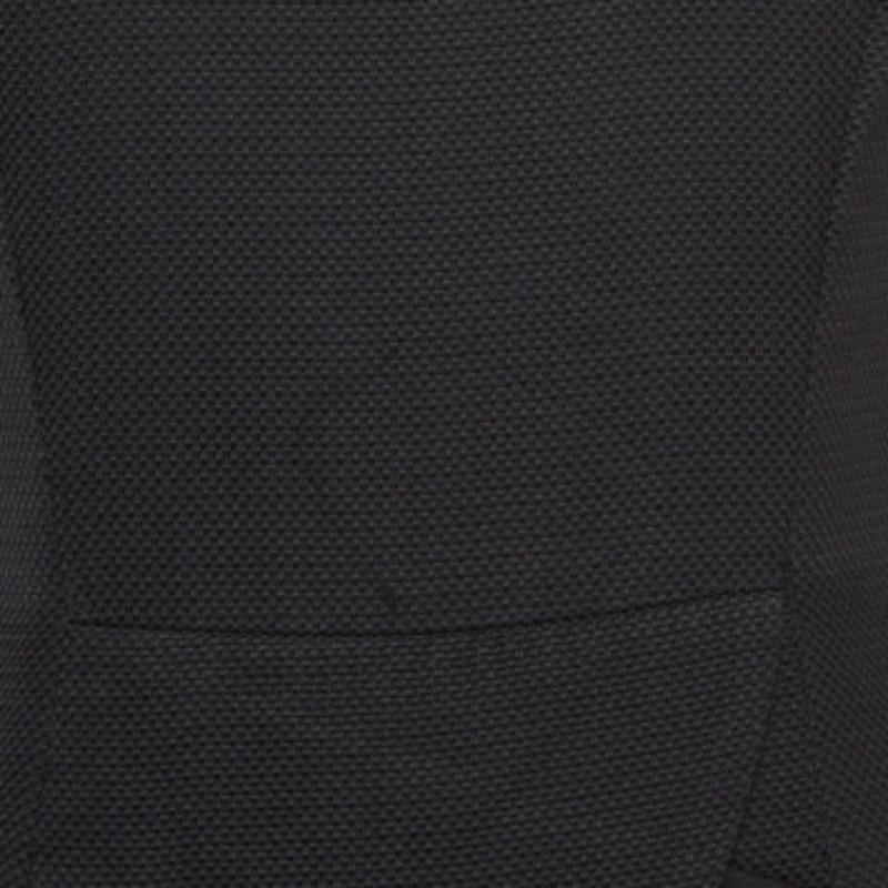 Emporio Armani Schwarzes Minikleid aus strukturiertem Segeltuch M im Angebot 1
