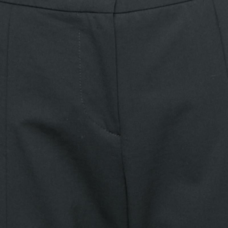 Donna Emporio Armani Pantaloni sartoriali in lana nera M. I. in vendita
