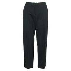 Emporio Armani Pantaloni sartoriali in lana nera M. I.